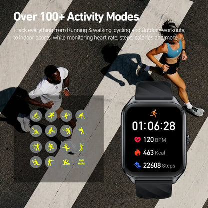 Smartwatch Zeblaze GTS 4 – Chamadas, AMOLED 1.94", 100+ Desportos, Saúde