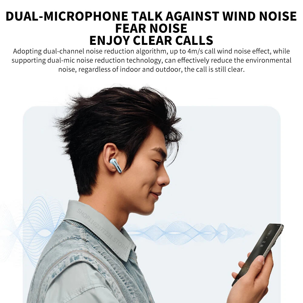 Auriculares Xiaomi Redmi Buds 6 Vitality Edition – BT 5.4, 30h, 5 Modos de Som