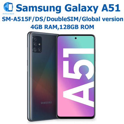 Samsung Galaxy A51 – AMOLED 6.5", 4GB+128GB, NFC, Octa-Core, 4 Câmaras
