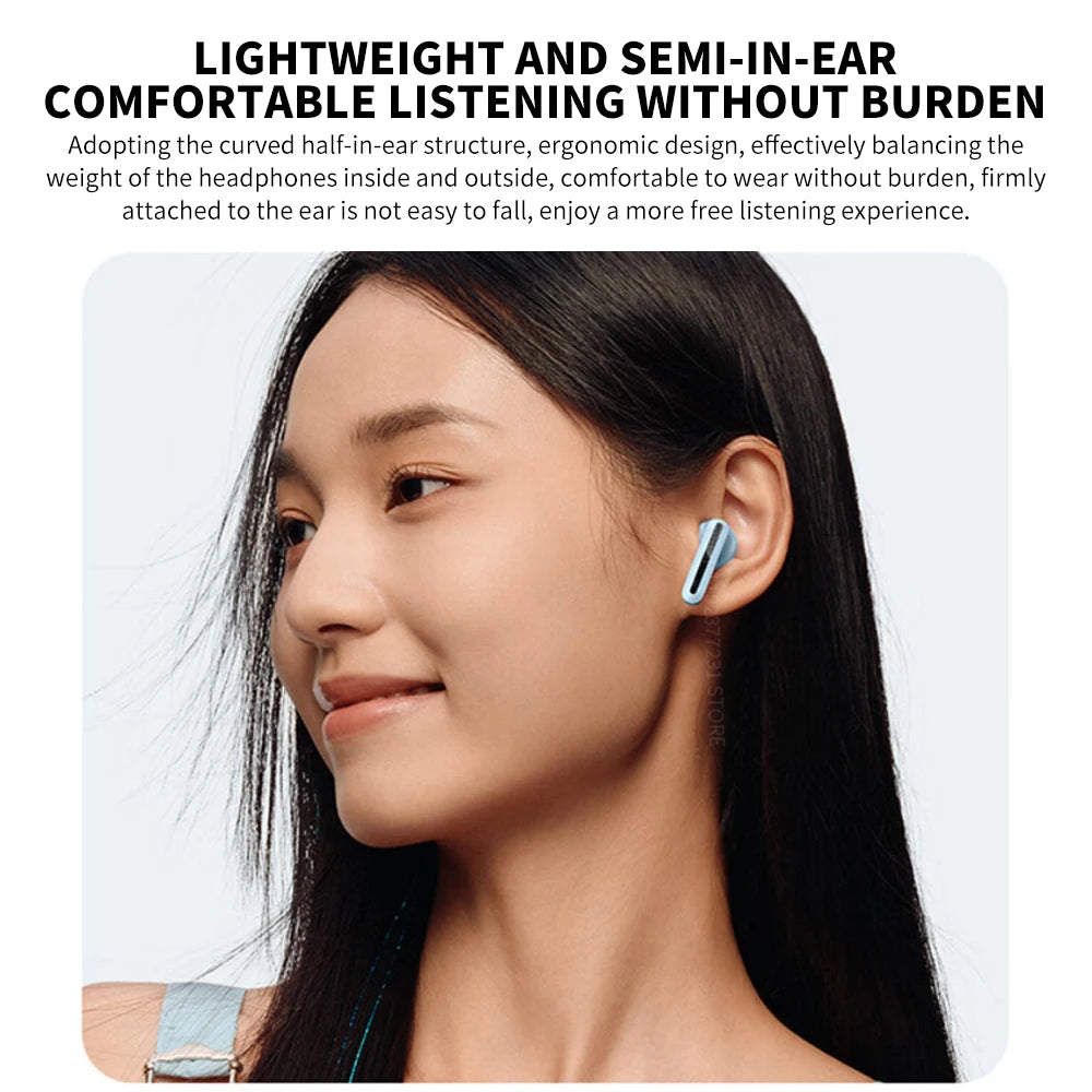 Auriculares Xiaomi Redmi Buds 6 Vitality Edition – BT 5.4, 30h, 5 Modos de Som