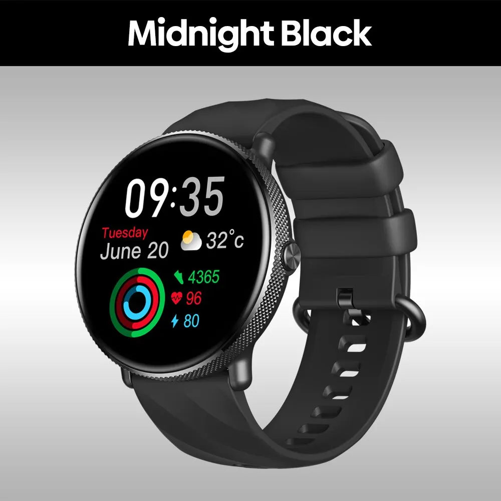 Smartwatch Zeblaze GTR 3 Pro – Chamadas, AMOLED 1.43", Aço 316L, Fitness