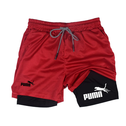 Calções Masculinos de Verão – Print Casual Joelho