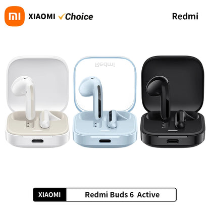 Auriculares Xiaomi Redmi Buds 6 Vitality Edition – BT 5.4, 30h, 5 Modos de Som