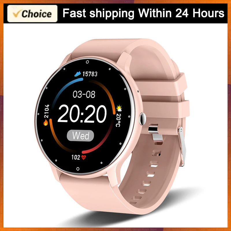 Smartwatch LIGE – Fitness, Freq. Cardíaca, À Prova de Água, Android e iOS