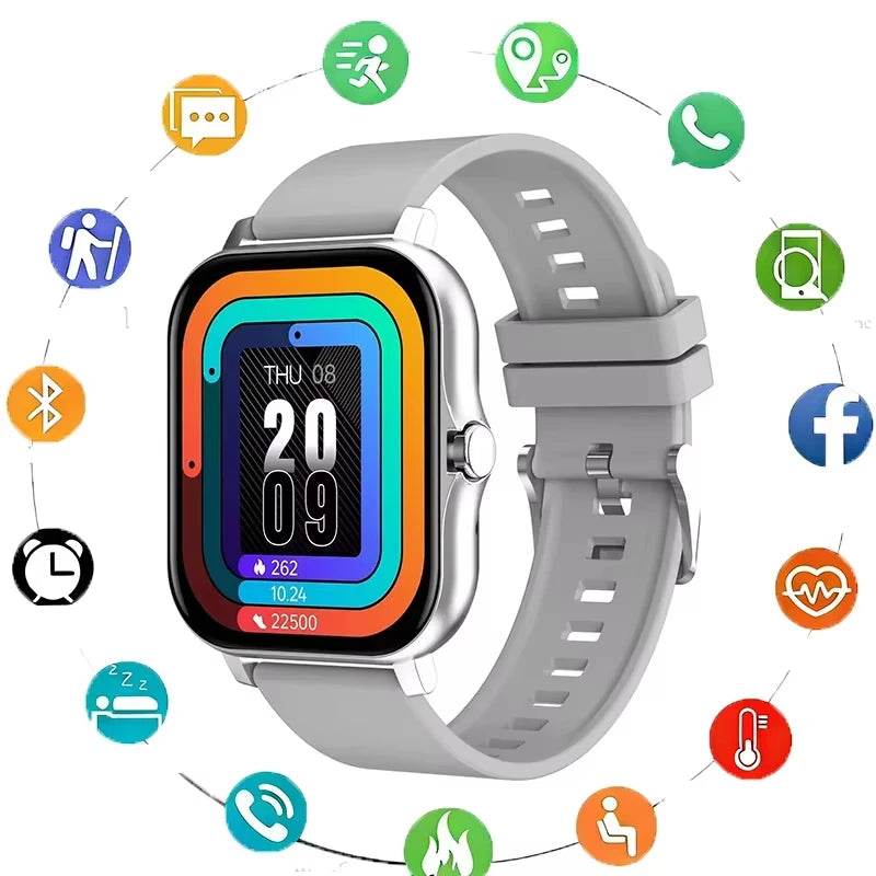 Smartwatch Lenovo – Ecrã Touch Completo, Chamadas BT, Fitness, Unissexo
