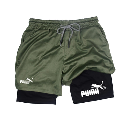 Calções Masculinos de Verão – Print Casual Joelho