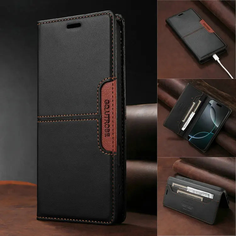 Capa Luxo com Carteira para Xiaomi Redmi Note – Magnética, RFID, Flip