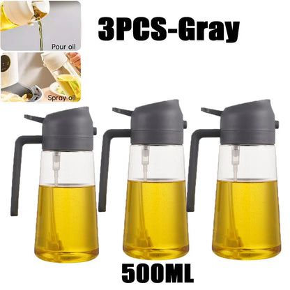 Pulverizador de Óleo para Cozinha — Spray Uniforme para Grelhar e Cozinhar