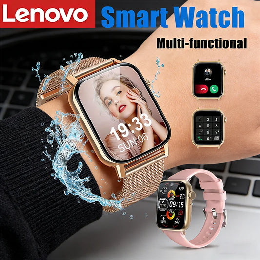 Smartwatch Lenovo – Ecrã Touch Completo, Chamadas BT, Fitness, Unissexo