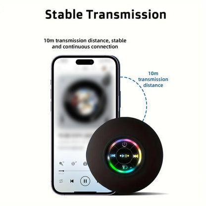 Coluna Bluetooth Sem Fios Portátil Luz LED Altifalante à Prova de Água IPX4 Coluna Para Exterior Casa de Banho