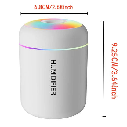 Humidificador Mini USB 180ml com Difusor de Aromas e Luz LED