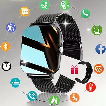 Smartwatch Lenovo – Ecrã Touch Completo, Chamadas BT, Fitness, Unissexo