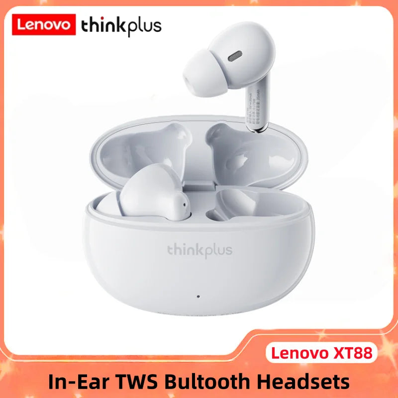 Auriculares Lenovo XT88 TWS – BT 5.3, HiFi, Redução de Ruído, Touch, Microfone