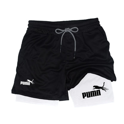 Calções Masculinos de Verão – Print Casual Joelho