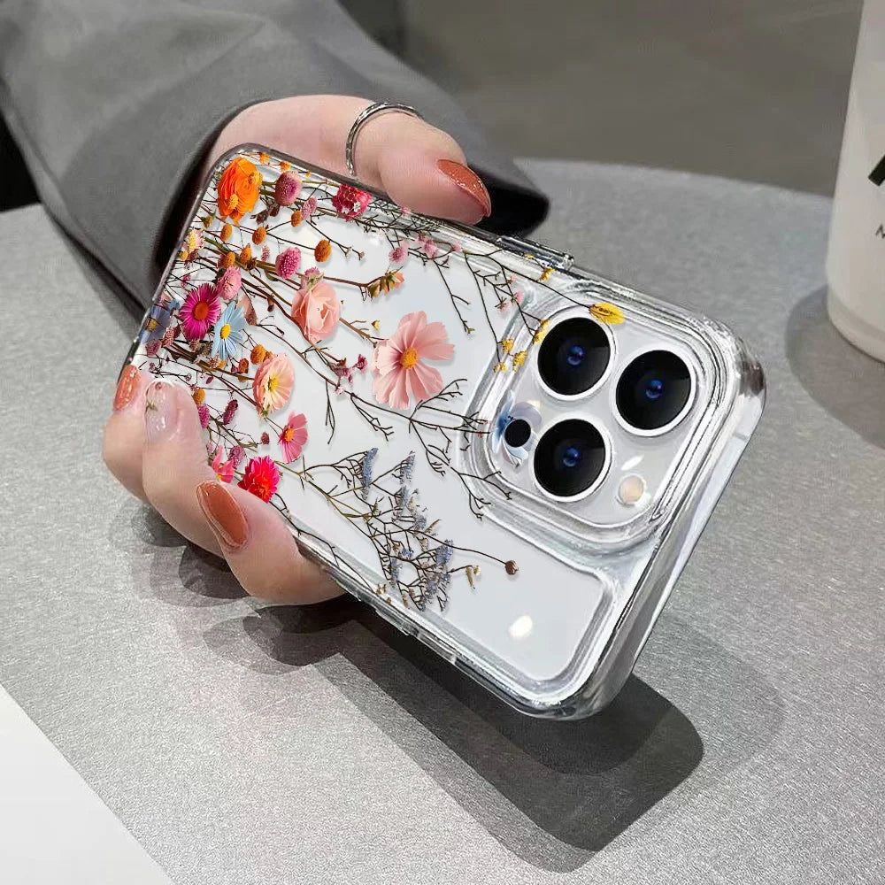 Capa Transparente com Flores para Samsung Galaxy – Antiquéda, Vários Modelos