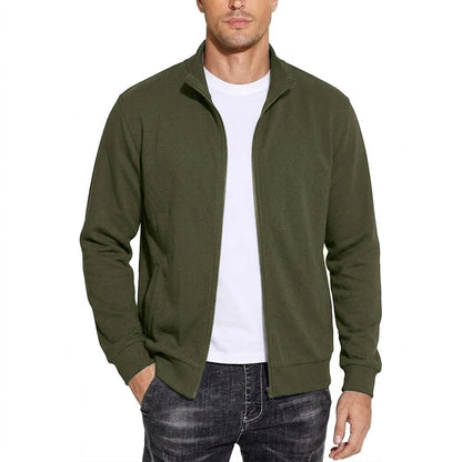 New Mens Zipper Sweatshirts Autumn Gym Hoodie Coats Man Long Sleeve Cardigan Jackets Spring Solid Work Coats Luxury Clothes Man