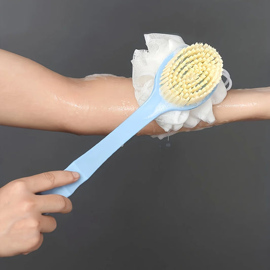 Esfoliador de Corpo Macio para Duche, Esfoliantes de Banho, Escova de Banho com Cabo Longo, Esfoliador, Massageador de Pele, Escova de Limpeza, Acessórios de Casa de Banho