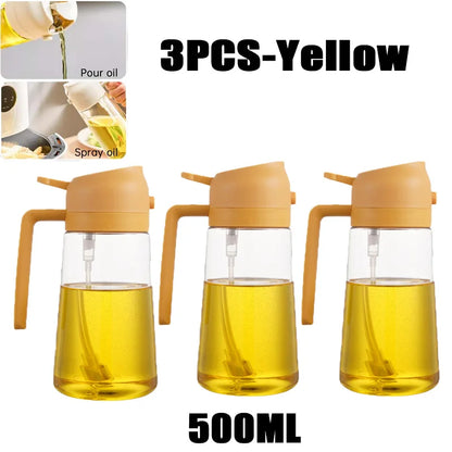 Pulverizador de Óleo para Cozinha — Spray Uniforme para Grelhar e Cozinhar