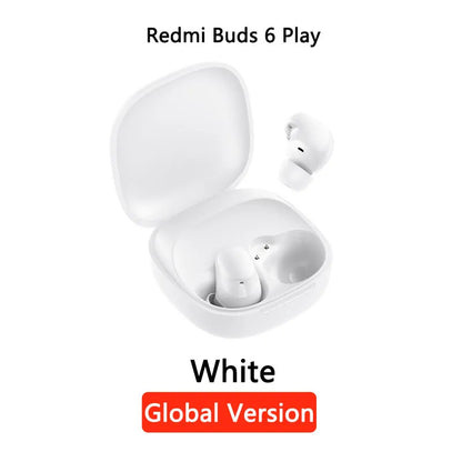 Auriculares Xiaomi Redmi Buds 6 Play – Versão Global, IA, BT 5.4, 10mm