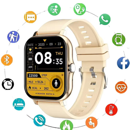 Smartwatch Lenovo – Ecrã Touch Completo, Chamadas BT, Fitness, Unissexo