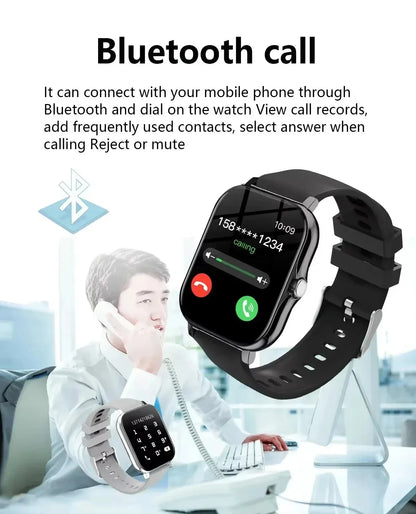 Smartwatch Lenovo – Ecrã Touch Completo, Chamadas BT, Fitness, Unissexo
