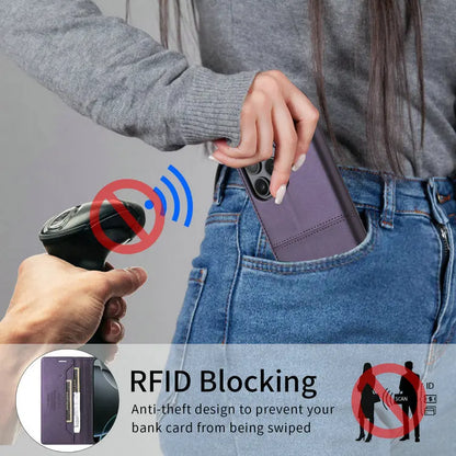 Capa Luxo com Carteira para Xiaomi Redmi Note – Magnética, RFID, Flip