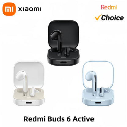 Auriculares Xiaomi Redmi Buds 6 Active – BT 5.4, 30h, 5 Modos de Som, TWS