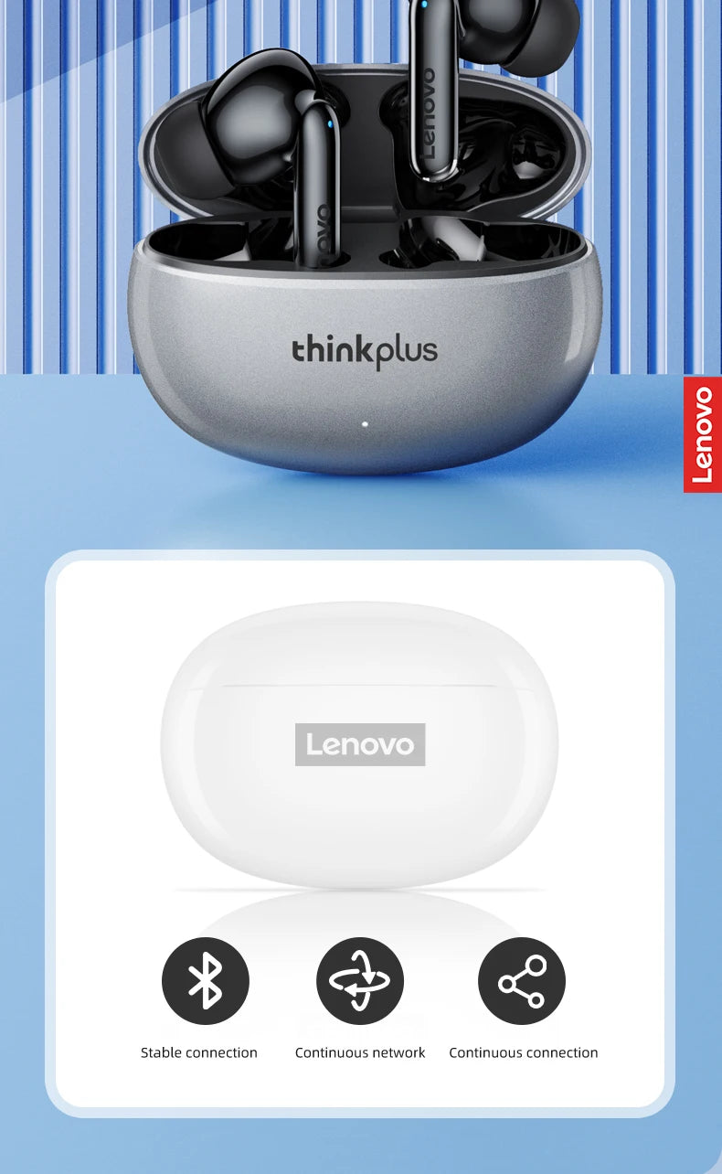 Auriculares Lenovo XT88 TWS – BT 5.3, HiFi, Redução de Ruído, Touch, Microfone