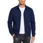 New Mens Zipper Sweatshirts Autumn Gym Hoodie Coats Man Long Sleeve Cardigan Jackets Spring Solid Work Coats Luxury Clothes Man