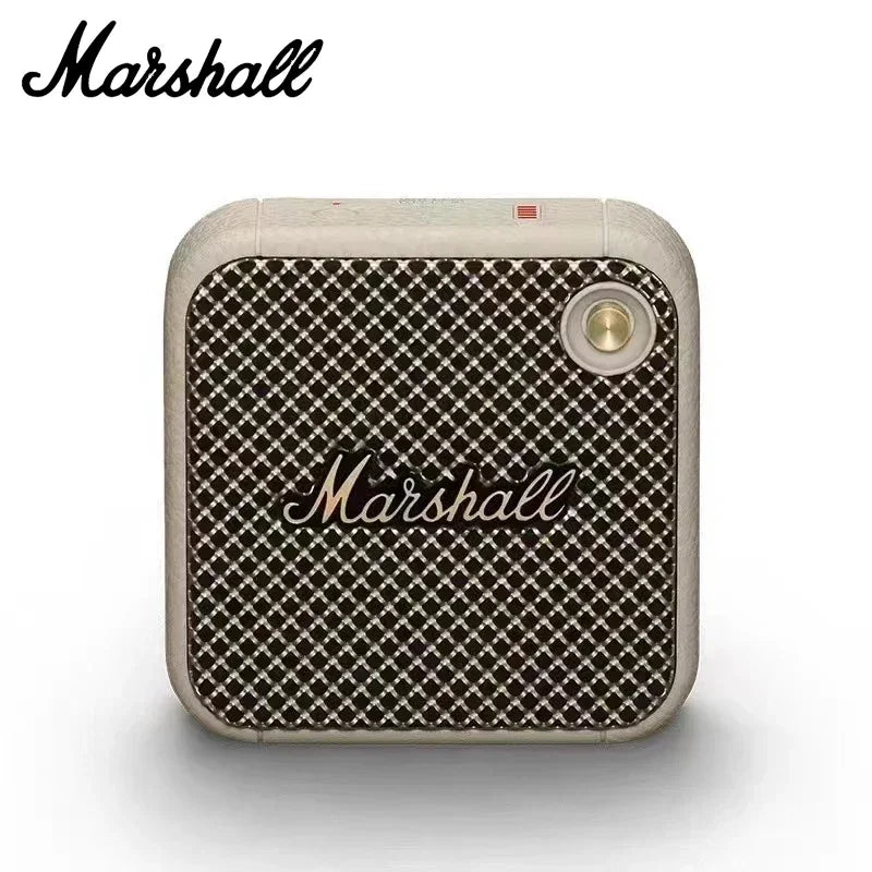 Coluna Bluetooth Portátil Marshall – BT 5.0, IPX4, Graves Profundos, Exterior