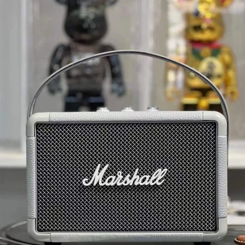 Coluna Marshall Bluetooth 5.0 Original – IPX4, Graves Profundos, Exterior