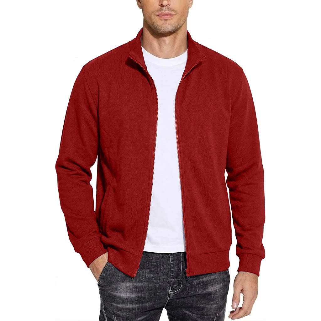 New Mens Zipper Sweatshirts Autumn Gym Hoodie Coats Man Long Sleeve Cardigan Jackets Spring Solid Work Coats Luxury Clothes Man