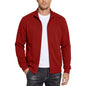New Mens Zipper Sweatshirts Autumn Gym Hoodie Coats Man Long Sleeve Cardigan Jackets Spring Solid Work Coats Luxury Clothes Man