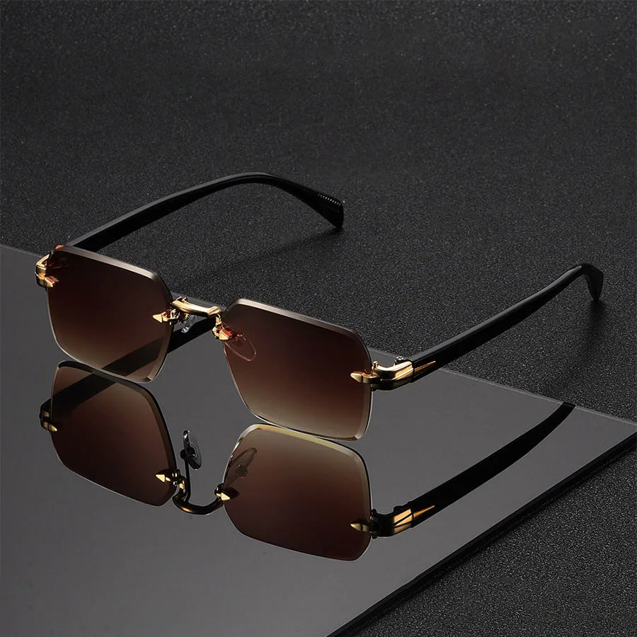 Óculos de Sol Unissexo Sem Aro – Fashion, Ideal para Festas e Oferta