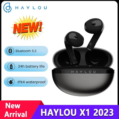 Auriculares HAYLOU X1 Bluetooth 5.3 – 24h Bateria, IPX4, Controlo por App