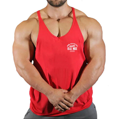 Gym Vest Fitness Shirt Muscular Man Singlet Men Vests Stringer Sleeveless Sweatshirt Men's Singlets Top for Fitness Clothing
