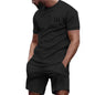 Conjunto Desportivo 2 Peças Masculino – T-shirt e Calções para Corrida e Fitness