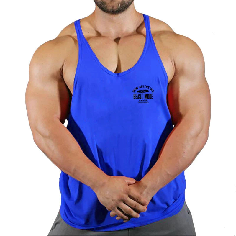 Gym Vest Fitness Shirt Muscular Man Singlet Men Vests Stringer Sleeveless Sweatshirt Men's Singlets Top for Fitness Clothing