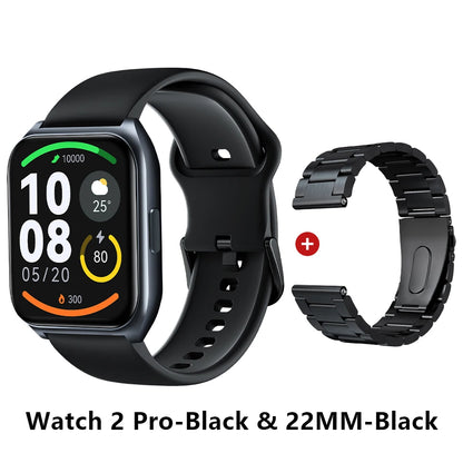 Smartwatch HAYLOU Watch 2 Pro – Ecrã 1.85", 100 Modos Desportivos, Freq. Cardíaca