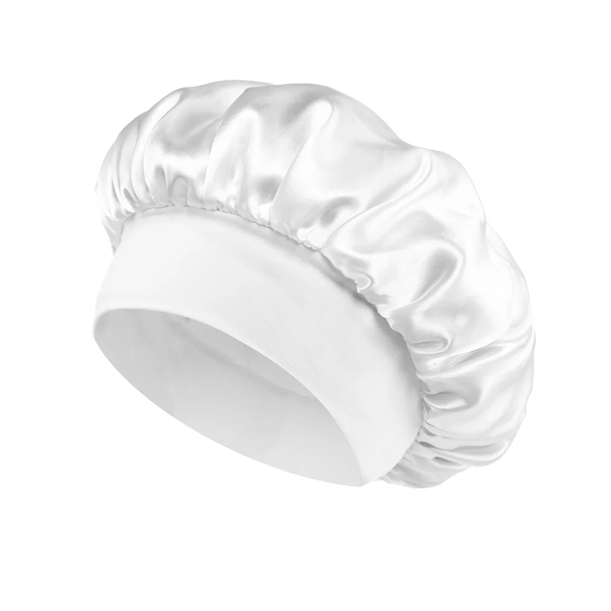 Touca de Cetim Grande para Cabelo Longo – Proteção Noturna