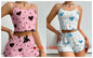 Conjunto de Pijama Feminino Verão — Top e Calções