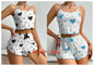 Conjunto de Pijama Feminino Verão — Top e Calções
