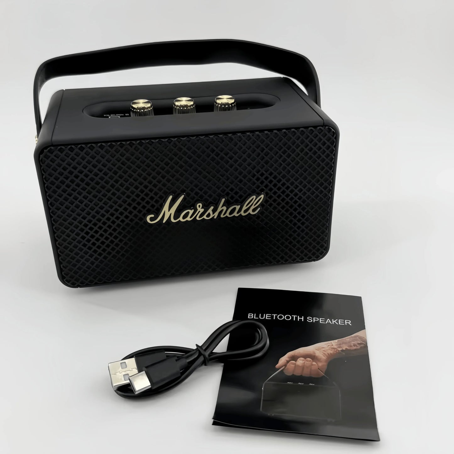 Coluna Marshall Emberton III Portátil – BT, IP67, 32h, Graves Intensos
