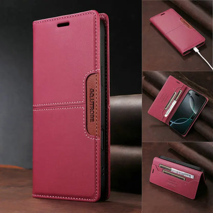 Capa Luxo com Carteira para Xiaomi Redmi Note – Magnética, RFID, Flip