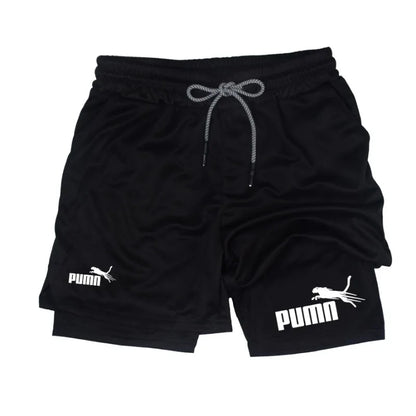Calções Masculinos de Verão – Print Casual Joelho