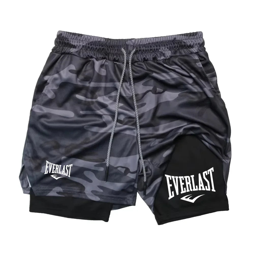Calções Masculinos de Verão – Print Casual com Bolsos