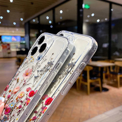 Capa Transparente com Flores para Samsung Galaxy – Antiquéda, Vários Modelos