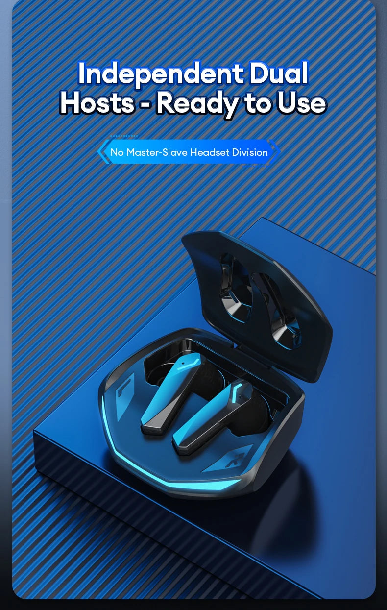 Auriculares Lenovo GM2 Pro Gaming – BT 5.3, Baixa Latência, Microfone (v2)