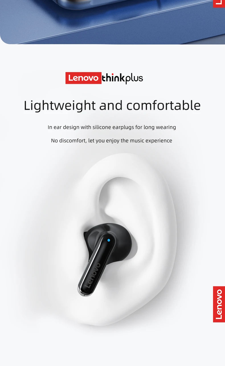 Auriculares Lenovo XT88 TWS – BT 5.3, HiFi, Redução de Ruído, Touch, Microfone