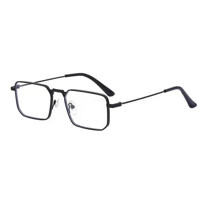 Óculos de Sol Retangulares Vintage em Metal – Unissexo, Luxo, Condução